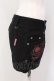 画像3: MAD / スカルプリントショートパンツ L ブラック O-25-04-07-006-PU-PA-IG-OS (3)