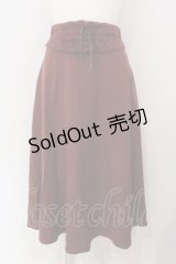 an another angelus / ウエストレースコルセットフレアースカート F ワイン O-25-04-07-072-CA-SK-OW-OS