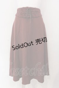 an another angelus / ウエストレースコルセットフレアースカート F ワイン O-25-04-07-072-CA-SK-OW-OS