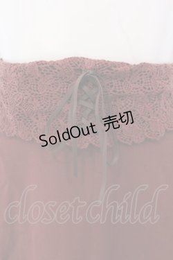 画像2: an another angelus / ウエストレースコルセットフレアースカート F ワイン O-25-04-07-072-CA-SK-OW-OS
