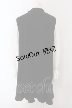 画像3: evelyn / フリル使いバイカラーワンピース M クロ×シロ O-25-04-07-073-LO-OP-OW-OS