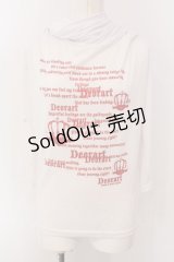 Deorart / ラメプリントオフショルカットソー M ホワイト O-25-04-07-012-PU-TO-IG-OS