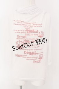 Deorart / ラメプリントオフショルカットソー M ホワイト O-25-04-07-012-PU-TO-IG-OS