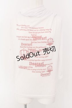 画像1: Deorart / ラメプリントオフショルカットソー M ホワイト O-25-04-07-012-PU-TO-IG-OS