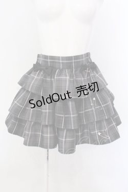 画像1: Jamieエーエヌケー / ティアード安全ピン スカパン M クロ O-25-04-07-002-CA-PA-OW-OS