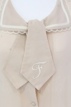 画像2: Fi.n.t / 刺繍タイ使いシフォンブラウス F ベージュ O-25-04-07-024-CA-BL-OW-OS