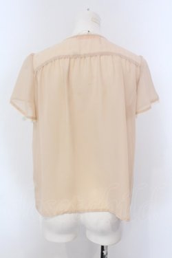 画像3: Fi.n.t / 刺繍タイ使いシフォンブラウス F ベージュ O-25-04-07-024-CA-BL-OW-OS