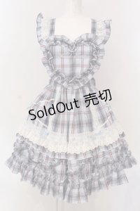 Angelic Pretty / Heart胸あて付スカート(タータン)  サックス O-25-04-08-031-AP-OP-IG-OS