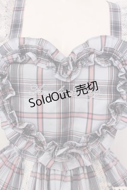 画像2: Angelic Pretty / Heart胸あて付スカート(タータン)  サックス O-25-04-08-031-AP-OP-IG-OS
