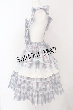 画像4: Angelic Pretty / Heart胸あて付スカート(タータン)  サックス O-25-04-08-031-AP-OP-IG-OS