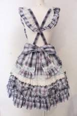 画像5: Angelic Pretty / Heart胸あて付スカート(タータン)  サックス O-25-04-08-031-AP-OP-IG-OS (5)