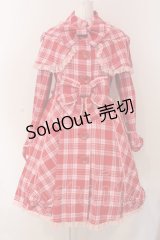 Angelic Pretty / ワンダートリップタータントレンチコート  アカ×ピンクチェック O-25-04-08-036-AP-CO-IG-OS