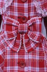 画像3: Angelic Pretty / ワンダートリップタータントレンチコート  アカ×ピンクチェック O-25-04-08-036-AP-CO-IG-OS (3)