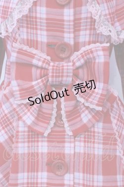 画像3: Angelic Pretty / ワンダートリップタータントレンチコート  アカ×ピンクチェック O-25-04-08-036-AP-CO-IG-OS