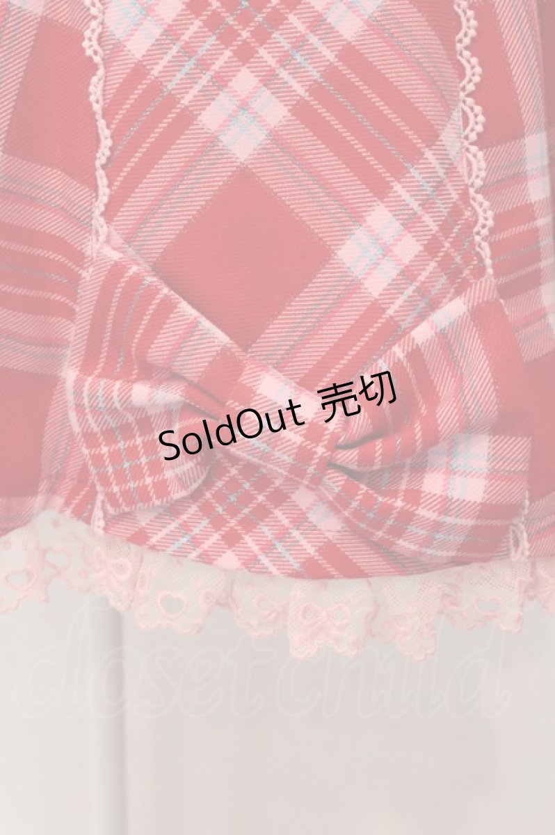 画像4: Angelic Pretty / ワンダートリップタータントレンチコート  アカ×ピンクチェック O-25-04-08-036-AP-CO-IG-OS (4)
