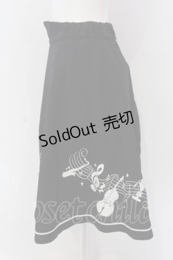 画像3: MILK / Swing Songスカート  ブラック×Redスター柄 O-25-04-08-039-ML-SK-IG-OS