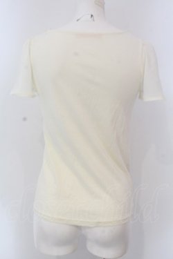画像3: F i.n.t / フラワーモチーフ&シースルー袖トップス  アイボリー O-25-04-08-041-CA-TO-IG-OS