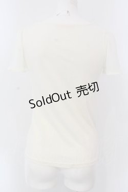 画像3: F i.n.t / フラワーモチーフ&シースルー袖トップス  アイボリー O-25-04-08-041-CA-TO-IG-OS