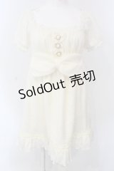 LIZ LISA / ビッグリボン起毛ワンピース  オフシロ O-25-04-08-044-LO-OP-IG-OS