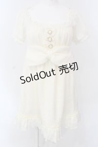 LIZ LISA / ビッグリボン起毛ワンピース  オフシロ O-25-04-08-044-LO-OP-IG-OS