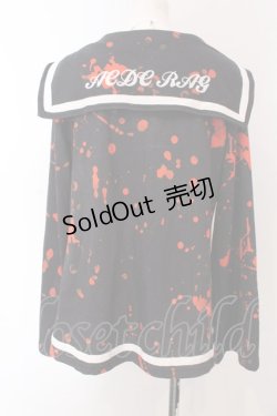 画像3: ACDC RAG / ブラッドセーラートップス  ブラック×レッド O-25-04-08-049-PU-TO-IG-OS