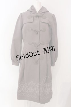 画像1: axes femme / パネル刺繍ダッフルコート  公式色展開ラベンダー O-25-04-08-050-AX-CO-IG-OS