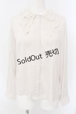 画像1: an another angelus / レースヨーク衿ブラウス F ベージュ O-25-04-08-007-CA-BL-OW-OS