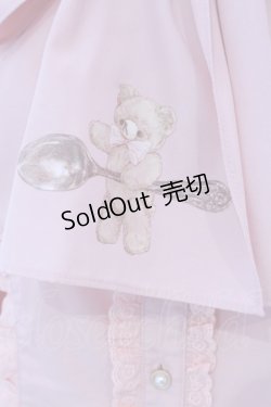 画像2: axes femme kawaii / スプーン持ちのクマさんブラウス M ピンク O-25-04-08-051-AX-BL-YM-OS