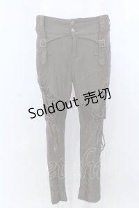 Ozz oneste / 裾編み上げパンツ  カーキブラウン O-25-04-08-053-OO-PA-IG-OS