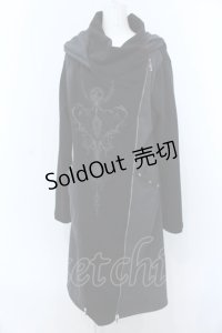 Ozz Croce / 裏起毛ハイネックワンピース  ブラック O-25-04-08-055-OO-OP-IG-OS