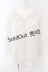 an another angelus / レース襟サテンブラウス F ベージュ O-25-04-08-008-CA-BL-OW-OS