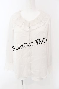 an another angelus / レース襟サテンブラウス F ベージュ O-25-04-08-008-CA-BL-OW-OS