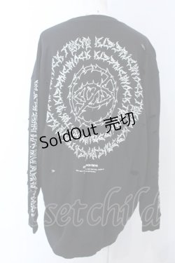 画像3: KRY CLOTHING / 「明日が来ませんように」BIGスウェットトップス  ブラック O-25-04-08-060-EL-TO-IG-OS