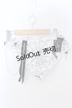 画像1: MAD / パッチ付きバンダナ  ホワイト O-25-04-08-064-PU-TO-IG-OS