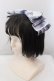 画像1: Angelic Pretty / Heartヒロインリボンヘッドドレス(タータン)  サックス O-25-04-08-066-AP-AC-IG-OS (1)