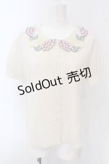 Fi.n.t / フルーツ刺繍襟ブラウス F アイボリー O-25-04-08-009-CA-BL-OW-OS