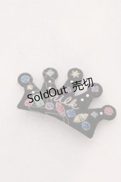 画像1: 【SALE】MILK / ティアラワッペンバレッタ  クロ O-25-05-27-1007-ML-AC-IG-ZT444-F002