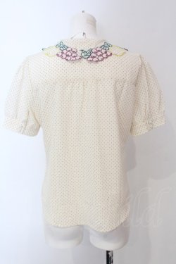 画像3: Fi.n.t / フルーツ刺繍襟ブラウス F アイボリー O-25-04-08-009-CA-BL-OW-OS