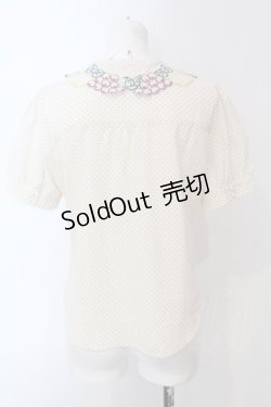 画像3: Fi.n.t / フルーツ刺繍襟ブラウス F アイボリー O-25-04-08-009-CA-BL-OW-OS