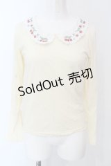 Fi.n.t / さくらんぼ刺繍襟ブラウス F アイボリー O-25-04-08-011-CA-TO-OW-OS