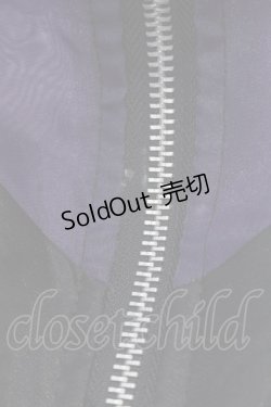 画像2: REFLEM / シアー切替ハイネックZIPパーカー  ブラック×パープル O-25-04-08-018-PU-TO-IG-OS