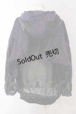 画像4: REFLEM / シアー切替ハイネックZIPパーカー  ブラック×パープル O-25-04-08-018-PU-TO-IG-OS