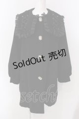 Rojita / レースアップカラーAラインコート F クロ O-25-04-08-020-LO-CO-OW-OS