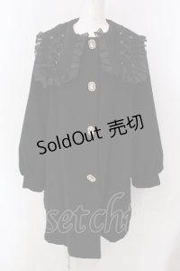 Rojita / レースアップカラーAラインコート F クロ O-25-04-08-020-LO-CO-OW-OS