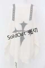 Jamieエーエヌケー / クロスニットプルオーバー F アイボリー O-25-04-08-021-CA-TO-OW-OS
