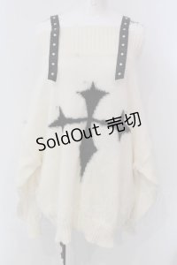 Jamieエーエヌケー / クロスニットプルオーバー F アイボリー O-25-04-08-021-CA-TO-OW-OS