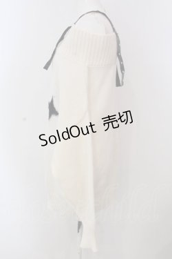 画像2: Jamieエーエヌケー / クロスニットプルオーバー F アイボリー O-25-04-08-021-CA-TO-OW-OS