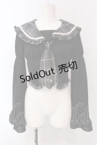 Jamieエーエヌケー / コルセットセーラーブラウス M クロ O-25-04-08-023-CA-BL-OW-OS