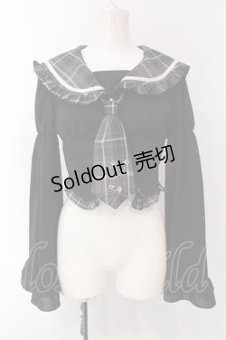 画像1: Jamieエーエヌケー / コルセットセーラーブラウス M クロ O-25-04-08-023-CA-BL-OW-OS
