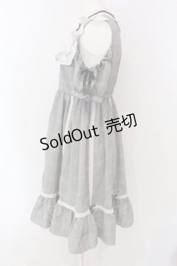 画像3: DearMyLove / クロミチェックワンピース M グレー O-25-04-08-024-EL-OP-OW-OS
